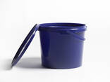 11.3 L round plastic bucket (container) with lid from Ukrainian manufacturer - Prime Box - photo 3