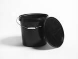 21 L round plastic bucket (container) with lid from manufacturer Prime Box (UA)