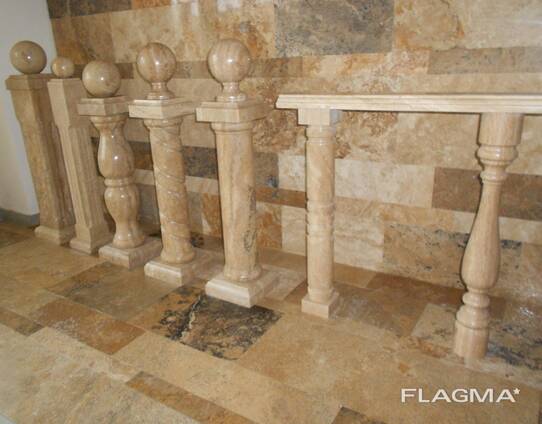 Балясины, балюстрады из травертина