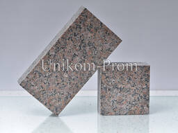 Гранитная брусчатка пиленая 20х10х5см термо