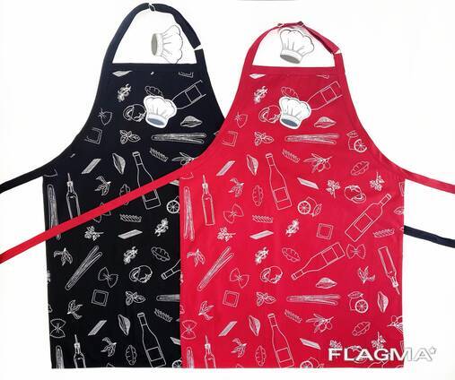 Кулинарный фартук 4 цвета, 100% хлопок, опт, сток из Германии