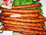 Мясо копчёное, вареные полукопчёный колбасы - фото 2