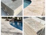 Piatra de bord pentru piscina din travertin Бортовой камень для бассейна из травертина - photo 5