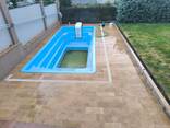Piatra de bord pentru piscina din travertin Бортовой камень для бассейна из травертина - photo 12