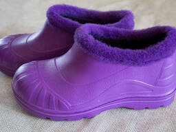 Резиновые галоши, обувь из ЭВА