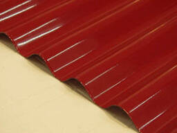 Шифер металлический волновой.