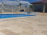 Piatra de bord pentru piscina din travertin Бортовой камень для бассейна из травертина - photo 6