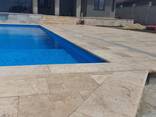Piatra de bord pentru piscina din travertin Бортовой камень для бассейна из травертина - photo 7