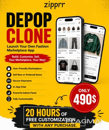 Zipprr Depop Clone — Stop Renting Someone Else's Resale Platform